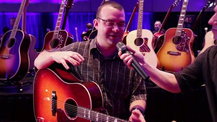 Live at NAMM 2016 - Gibson 2016 J-45 Progressive Slope Shoulder Dreadnought AE Guitar