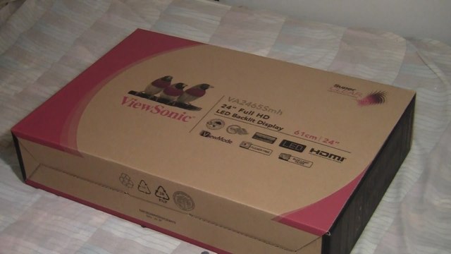 Unboxing of ViewSonic VA2465smh 24-Inch SuperClear MVA LED Monitor (Full HD 1080p, HDMI/VGA, Integrated Speakers, Flicker Free)