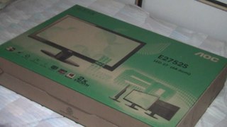 Unboxing of AOC e2752She 27-Inch Class LED Backlit Monitor with 2 MS Response Time, VGA and 2 HDMI Ports, Earphone Audio port, 1920 x 1080 Resolution Display