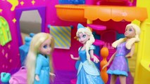 Frozen Elsa Polly Pocket Disney Princess Barbie Magic Clip Salon Color Change Makeover Dis