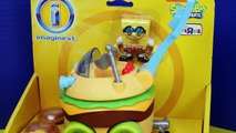 SpongeBob SquarePants TOYS with Batman Imaginext Bikini Bottom Bus and Patty Wagon DisneyCarToys