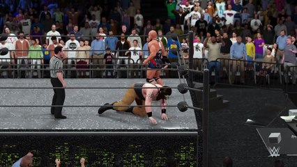 WWE 2K16 braun strowman v kurt angle