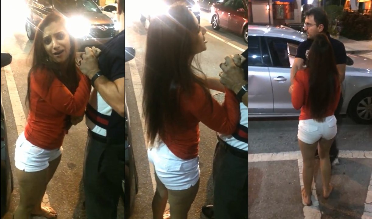 Drunk Girl Tries To Hijack An Uber and Destroys His Car!