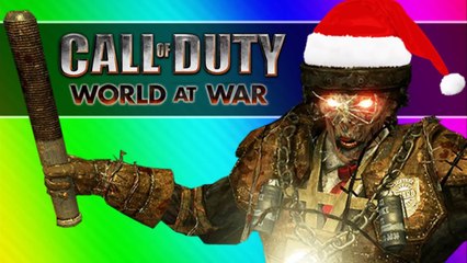 Christmas Zombies! (Call of Duty WaW Zombies Custom Maps, Mods, & Funny Moments)