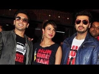 Team Gunday Visit Gaiety Galaxy For Movie Promotions