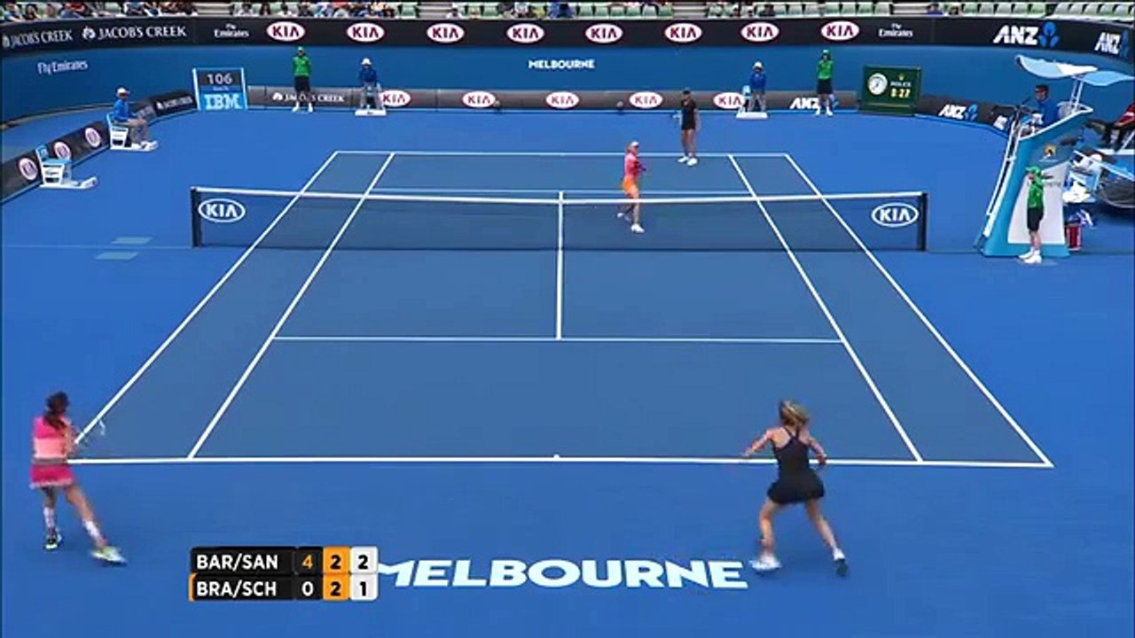 Arantxa Sanchez Vicario still throws everything she has at each point | Australian Open 2016 (720p Full HD)