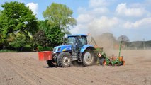 New Holland T6030 & Amazone ED 602 K Geert Bauwens mais zaaien