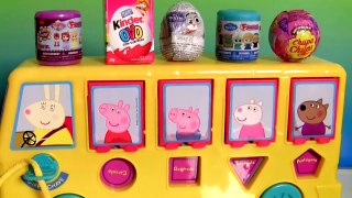 Peppa Pigs School Bus Surprise Kinder Disney Frozen Fashems ChupaChups SURPRISE EGGS Prin