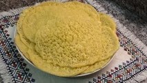 طريقة مضمونة لتحضير البغريرالمغربي اللذيذ سهل و سريع Baghrir or Moroccan Pancakes