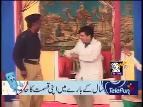full comedy Amanat Chan best and Sajjan Abbas on fire Punjabi Stage Drama