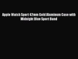 Apple Watch Sport 42mm Gold Aluminum Case with Midnight Blue Sport Band