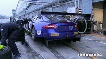 Emil Frey Jaguar XKR S GT3 Sound In Action On Track & Tyre Change Practice