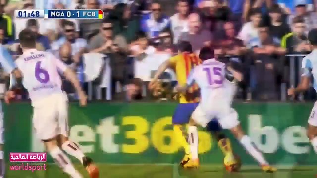 أهداف مباراة برشلونة 2 - 1 مـلـقـا [23-1-2016] رؤوف خليف [HD720p]