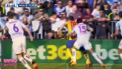 أهداف مباراة  برشلونة 2 - 1 مـلـقـا [23-1-2016] رؤوف خليف [HD720p]