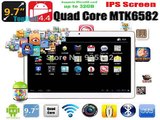 2015 Hot 9.7 inch IPS Screen MTK6582 Quad Core 3G Phone Call Tablet Android 4.4 GPS wifi Bluetooth Dual Cameras Free Shipping-in Tablet PCs from Computer