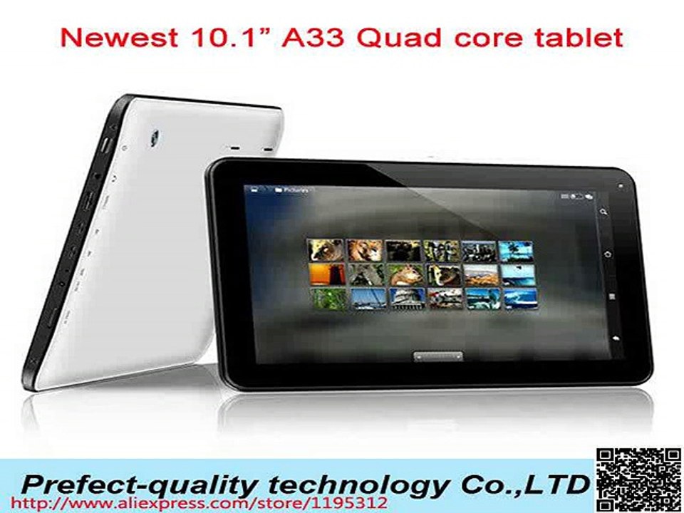 Free shipping 2015 hot  10 inch Tablet PC Allwinner  A33 Quad Core Android 4.4 OS  1GB 8GB/16G  1024*600 Capacitive Screen-in Tablet PCs from Computer