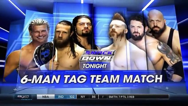 WWE NEW DAY VS CESARO & TYSON KIDD SMACKDOWN 4 9 2015