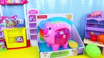 PIGGY BANK SURPRISE TOYS! Learn Numbers & Counting + Fashems, Surprise Eggs, Frozen, Barbi