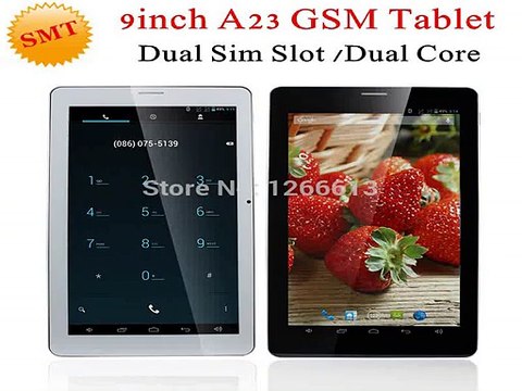 Cheap 9 inch Allwinner A23 2G GSM Tablet Dual Core Android 4.2 Dual Camera WIFI Bluetooth with sim slot-in Tablet PCs from Computer