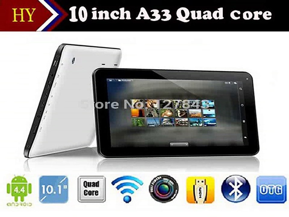 10 inch Allwinner A33 Quad Core Bluetooth Android 4.4 Mini Tablet PC Pad 1GB RAM 16G Wifi Dual camera Skype Youtube Google Store-in Tablet PCs from Computer