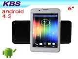 New 6  inch tablet with a holster, dual SIM card dual standby mobile phone Tablet PC , Android 4.2 512 4GB -in Tablet PCs from Computer