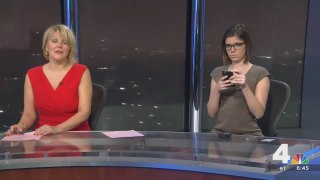 Amelia Segal of NBC4 WRC-TV funny on air awkward moment