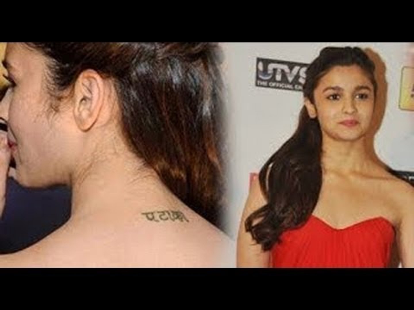 Spotted - Alia Bhatt's Pataka Tattoo Inked On Her Neck - video Dailymotion