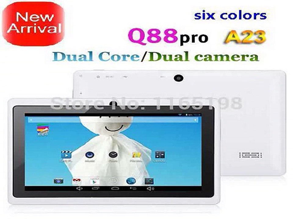 Big good news  !!!!cheap Android 4.2.2 Dual Camera/ Core 7 inch Q88 Allwinner A23 WIFI G sensor OTG Capacitive  Screent ablet pc-in Tablet PCs from Computer