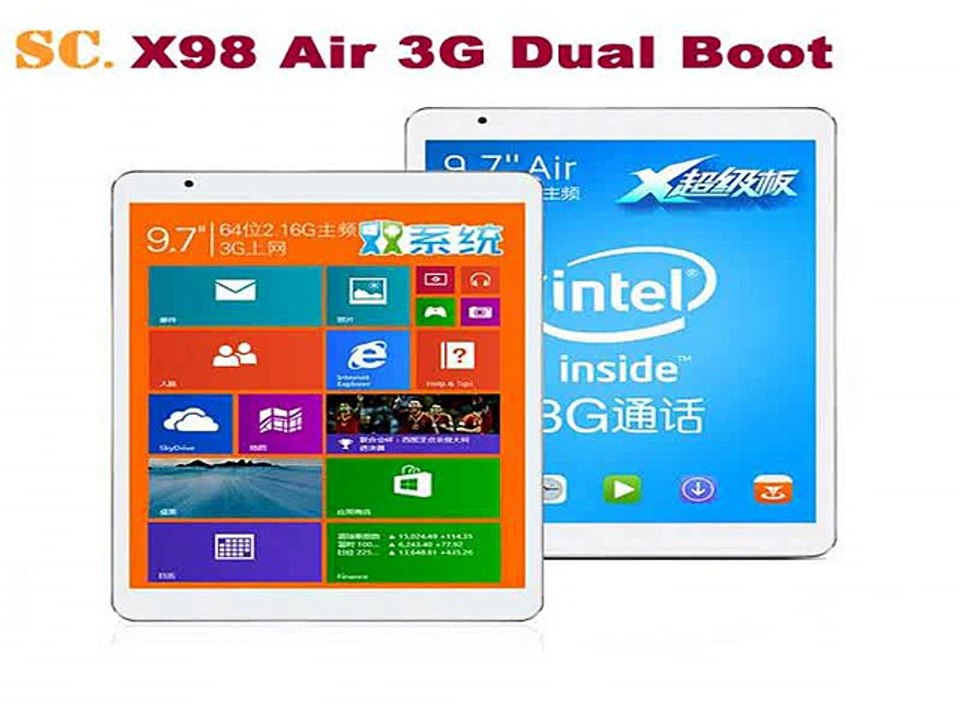 Win10 9.7 Retina 2048*1536 Teclast X98 Air 3G Dual Boot Phone Call Tablet PC Intel Quad Core 2GB RAM 64GB BT Windows 10-in Tablet PCs from Computer