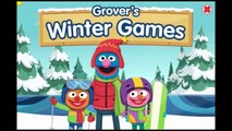 Sesame Street Grovers Winter Games Cartoon Animation PBS Kids Game Play Walkthrough