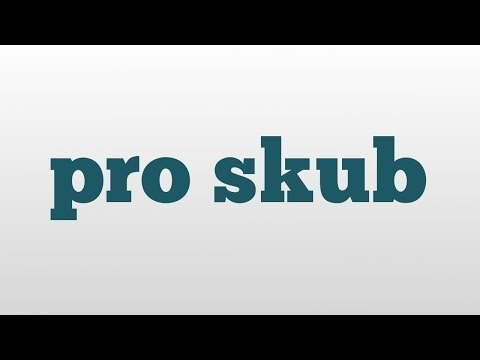 pro skub meaning and pronunciation
