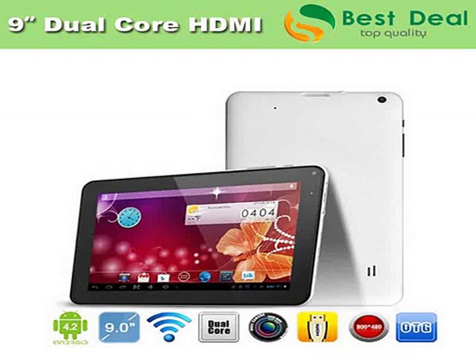 NEW 9 Dual Core CPU Android 4.2 Action ATM7021 1GB/8GB WIFI Dual Cameras HDMI 9 inch tablet pc-in Tablet PCs from Computer