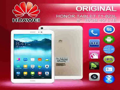 Original Huawei Honor Tablet PC Phone T1 823L 4G LTE 8 1280x800 IPS Snapdragon MSM8916 1.2GHz Android 4.3 2GB+16GB 0.3MP+5MP-in Tablet PCs from Computer