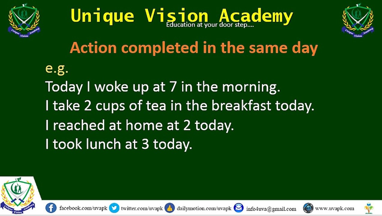 Class 14 Adverb with time or without time English in Hindi Urdu