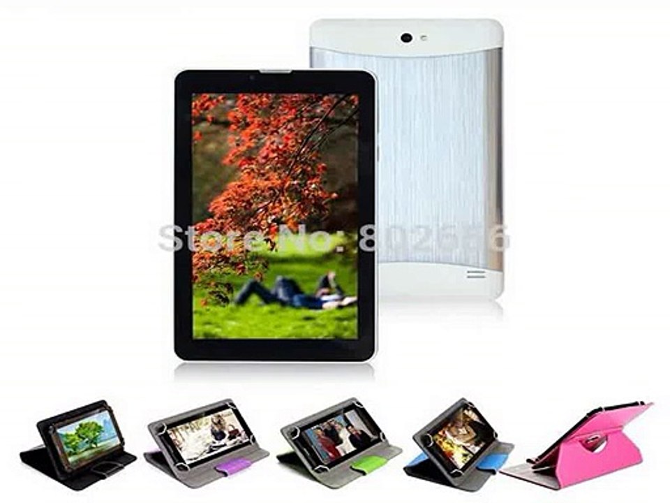 2G/3G Phone call 7 inch  MTK6572 Dual SIM Bluetooth Dual camera Dual Core 512MB/4GB Android 4.2 tablet pc!!free shipping! HOT!-in Tablet PCs from Computer