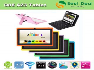 7 inch Q88 Tablet PC with Keyboard A23 Dual Core 1.5GHz Dual Camera-in Tablet PCs from Computer
