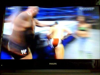WWE big show knocks out woman