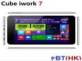 2015 New 7.0 Inch IPS Cube Iwork7 Windows 8   Android 4.4 Intel  Quad Core 2GB/32GB Tablet PC 1280*800 OTG HDMI-in Tablet PCs from Computer