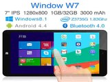 Intel Quad Core Dual Boot Windows 8.1 Android 4.4 tablet pc 7 inch IPS screen RAM 1GB ROM 32GB computer ultrabook vido Window W7-in Tablet PCs from Computer