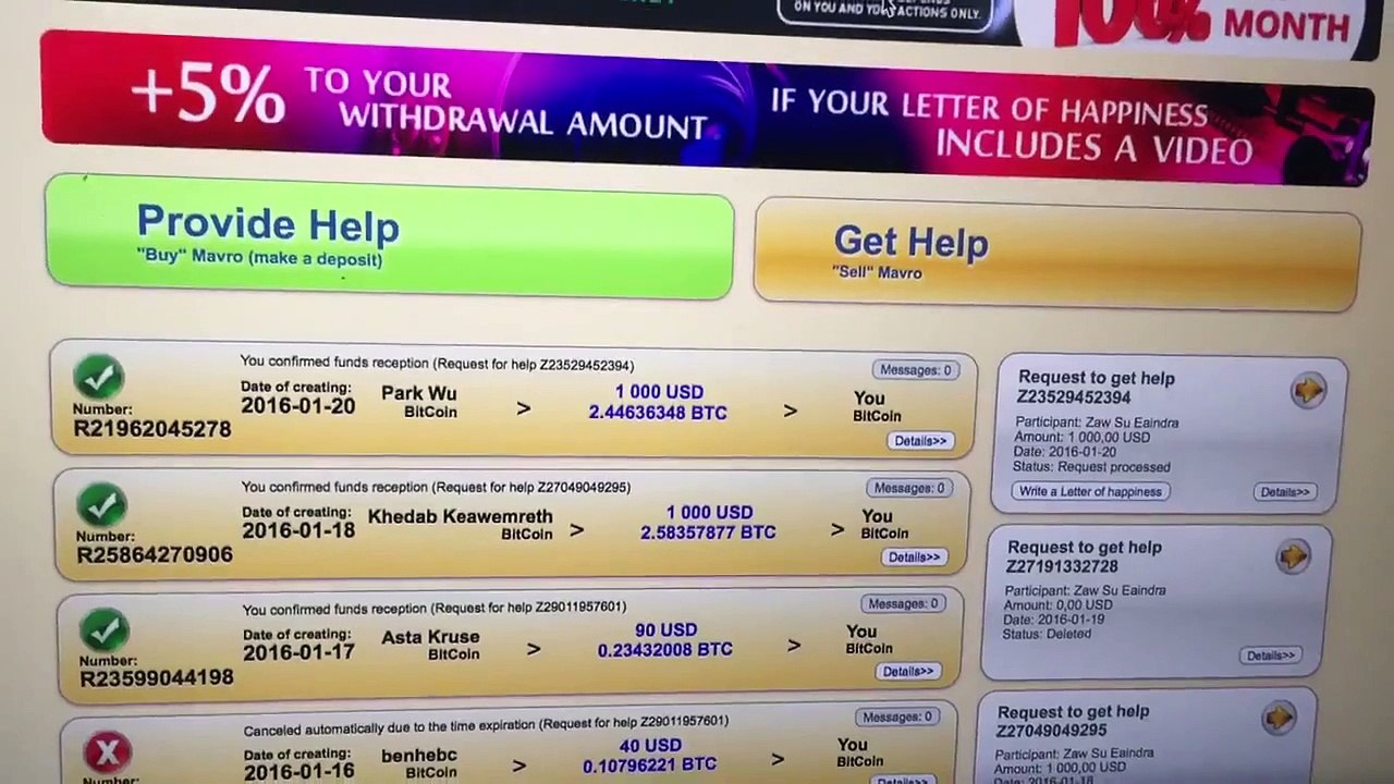 MMM PAYS 1000 USD