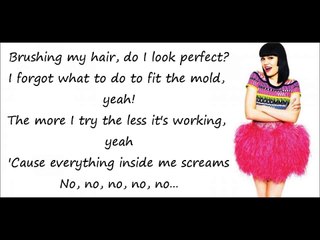 Jessie J - Who You Are (Lyrics On Screen)