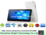 9 Quad core Android 4.4 Ultra thin Tablet PC 8GB two Cameras External 3G WIFI 5 point Capacitive screen DHL free shipping-in Tablet PCs from Computer