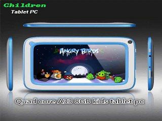 2015 7 inch kid kids tablet pc Quad core 512M 8GB android4.4 dual camrea support  extend 3G without bluetooth build in kid app-in Tablet PCs from Computer