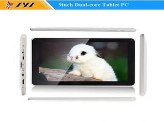 Q3 9inch Tablet PC Android 4.4 Kitkat Dual Core Capacitive Allwinner 8GB WIFI HDMI Dual cameras with Leather Case Free Shipping-in Tablet PCs from Computer