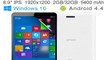 Intel Quad Core Dual Boot Windows 10 8.1 Android 4.4 tablet pcs 8.9 inch IPS screen RAM 2GB ROM 32GB computers ONDA V891 V891W-in Tablet PCs from Computer