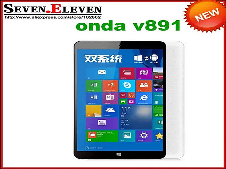 2015 new Dual Boot Onda V891 Win 8.1&dual os Tablet PC Z3735F Quad Core X86 64Bit 1.83GHz 1280x800 IPS 2GB/32GB IN STOCK-in Tablet PCs from Computer