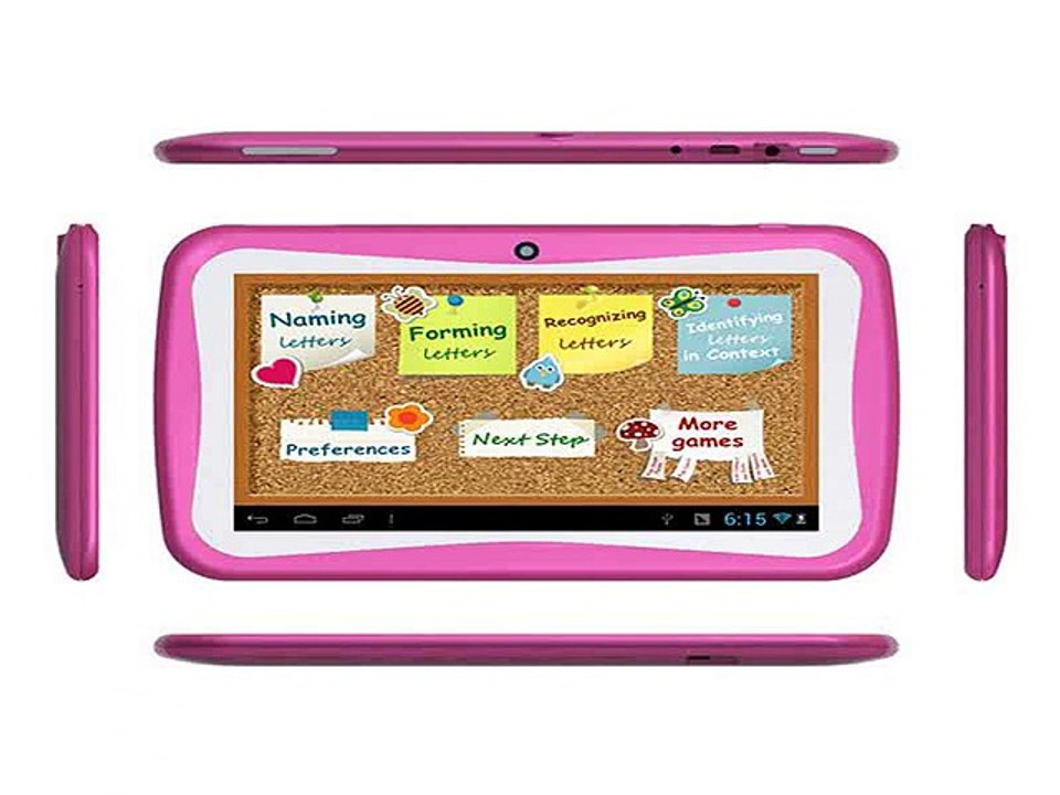 Free Shipping Popular Kids Gift TAB 7 inch Children Kids Games Tablet PC RK3026 Dual Core PAD Android 4.4 MID Kids Birthday Gift-in Tablet PCs from Computer