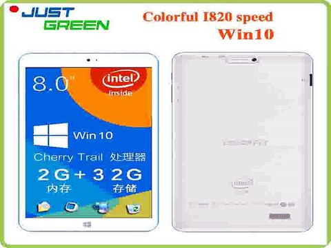 8 inch 1280x800 Colorfly i820 Win10 Tablet PC In tel Cherry Trail Z8300 Quad Core 2GB RAM 32GB RAM 2MP+2MP Camera HDMI 4000mAh-in Tablet PCs from Computer