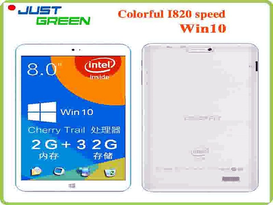 8 inch 1280x800 Colorfly i820 Win10 Tablet PC In tel Cherry Trail Z8300 Quad Core 2GB RAM 32GB RAM 2MP+2MP Camera HDMI 4000mAh-in Tablet PCs from Computer