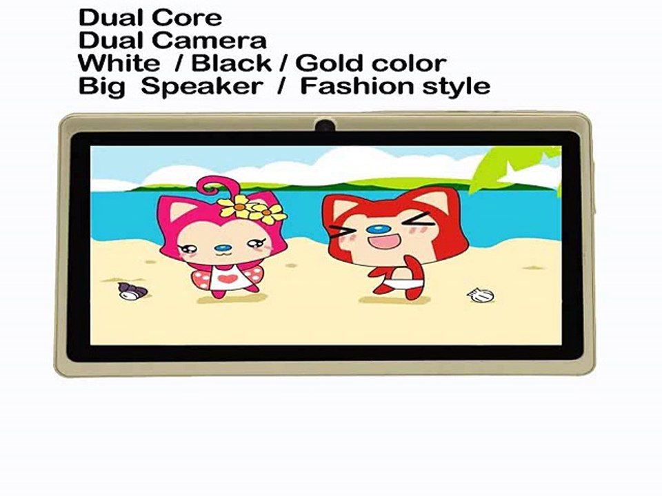 7 Tab pc android4.4 wifi dual core dual camera tablet pc  good choose for Gifts and promotions 7 inch tablet pc  white black-in Tablet PCs from Computer